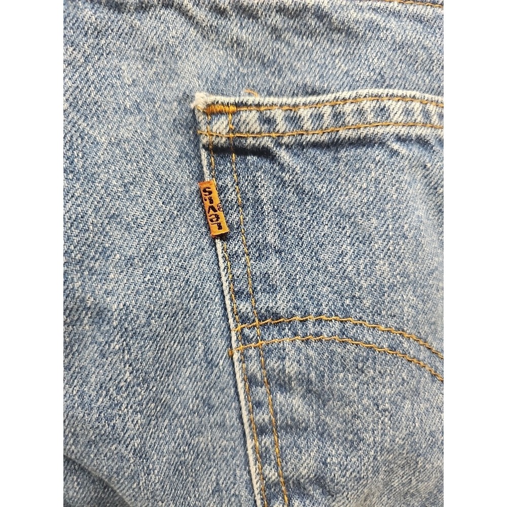 Vintage Levi's Mens 90s 505 Blue Denim Jeans USA Orange Tab Straight Leg 42x30 - Picture 13 of 16